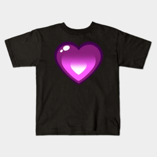 Lewis Heart Purple Kids T-Shirt